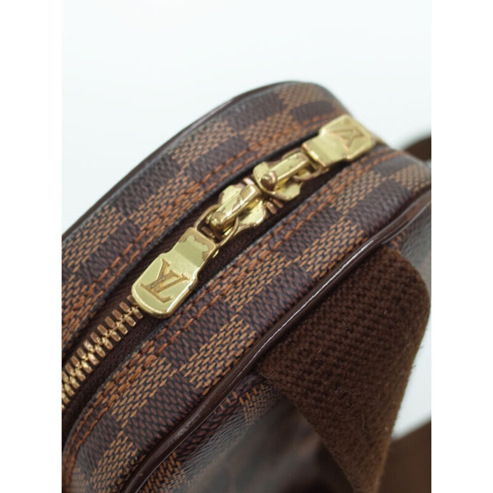 Louis Vuitton Damier Ebene Brown Pochette Ganjou Body Bag - Picture 4 of 9